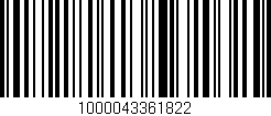 Código de barras (EAN, GTIN, SKU, ISBN): '1000043361822'