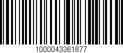 Código de barras (EAN, GTIN, SKU, ISBN): '1000043361877'