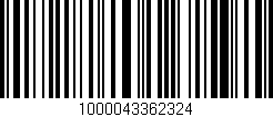 Código de barras (EAN, GTIN, SKU, ISBN): '1000043362324'