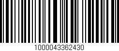 Código de barras (EAN, GTIN, SKU, ISBN): '1000043362430'