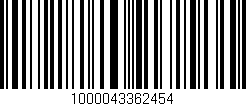 Código de barras (EAN, GTIN, SKU, ISBN): '1000043362454'
