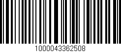 Código de barras (EAN, GTIN, SKU, ISBN): '1000043362508'