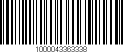 Código de barras (EAN, GTIN, SKU, ISBN): '1000043363338'