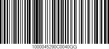 Código de barras (EAN, GTIN, SKU, ISBN): '1000045290C0040GG'