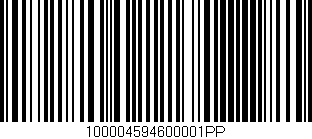 Código de barras (EAN, GTIN, SKU, ISBN): '100004594600001PP'