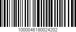 Código de barras (EAN, GTIN, SKU, ISBN): '1000046180024202'