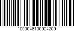 Código de barras (EAN, GTIN, SKU, ISBN): '1000046180024208'