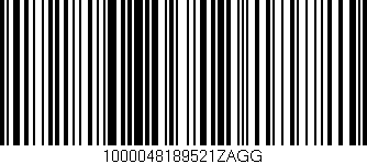 Código de barras (EAN, GTIN, SKU, ISBN): '1000048189521ZAGG'