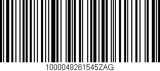 Código de barras (EAN, GTIN, SKU, ISBN): '1000048261545ZAG'