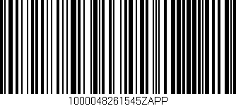 Código de barras (EAN, GTIN, SKU, ISBN): '1000048261545ZAPP'