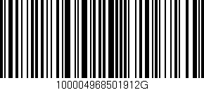 Código de barras (EAN, GTIN, SKU, ISBN): '100004968501912G'
