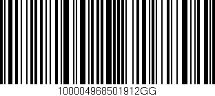 Código de barras (EAN, GTIN, SKU, ISBN): '100004968501912GG'