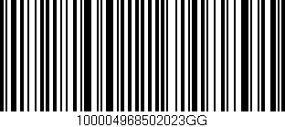 Código de barras (EAN, GTIN, SKU, ISBN): '100004968502023GG'