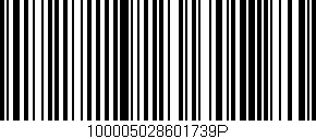 Código de barras (EAN, GTIN, SKU, ISBN): '100005028601739P'