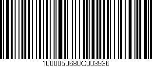 Código de barras (EAN, GTIN, SKU, ISBN): '1000050680C003936'