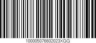 Código de barras (EAN, GTIN, SKU, ISBN): '100005076602023XGG'