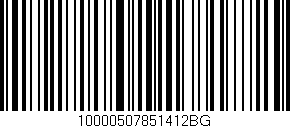 Código de barras (EAN, GTIN, SKU, ISBN): '10000507851412BG'