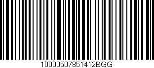 Código de barras (EAN, GTIN, SKU, ISBN): '10000507851412BGG'