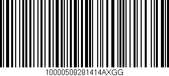 Código de barras (EAN, GTIN, SKU, ISBN): '10000508281414AXGG'