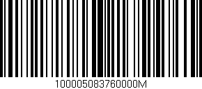 Código de barras (EAN, GTIN, SKU, ISBN): '100005083760000M'