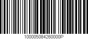 Código de barras (EAN, GTIN, SKU, ISBN): '100005084260000P'