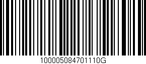 Código de barras (EAN, GTIN, SKU, ISBN): '100005084701110G'