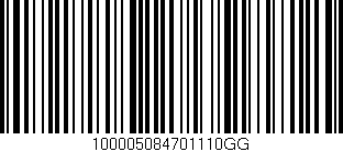 Código de barras (EAN, GTIN, SKU, ISBN): '100005084701110GG'