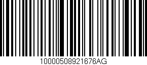 Código de barras (EAN, GTIN, SKU, ISBN): '10000508921676AG'