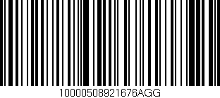 Código de barras (EAN, GTIN, SKU, ISBN): '10000508921676AGG'