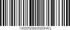 Código de barras (EAN, GTIN, SKU, ISBN): '100005089300004G'