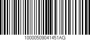 Código de barras (EAN, GTIN, SKU, ISBN): '10000509041451AG'