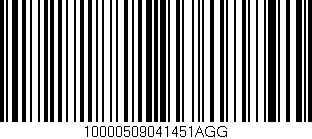 Código de barras (EAN, GTIN, SKU, ISBN): '10000509041451AGG'