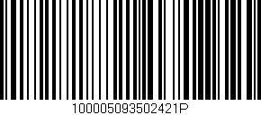 Código de barras (EAN, GTIN, SKU, ISBN): '100005093502421P'