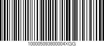 Código de barras (EAN, GTIN, SKU, ISBN): '100005093800004XGG'