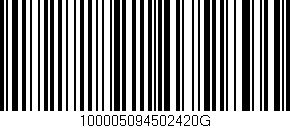 Código de barras (EAN, GTIN, SKU, ISBN): '100005094502420G'