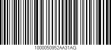 Código de barras (EAN, GTIN, SKU, ISBN): '1000050952AA31AG'
