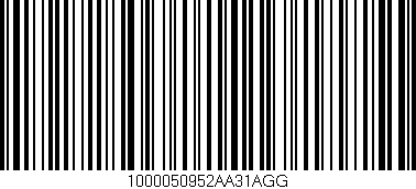 Código de barras (EAN, GTIN, SKU, ISBN): '1000050952AA31AGG'