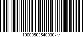Código de barras (EAN, GTIN, SKU, ISBN): '100005095400004M'