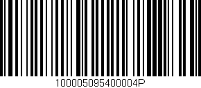 Código de barras (EAN, GTIN, SKU, ISBN): '100005095400004P'