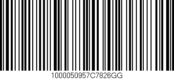 Código de barras (EAN, GTIN, SKU, ISBN): '1000050957C7826GG'