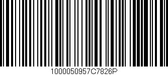 Código de barras (EAN, GTIN, SKU, ISBN): '1000050957C7826P'