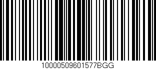 Código de barras (EAN, GTIN, SKU, ISBN): '10000509601577BGG'