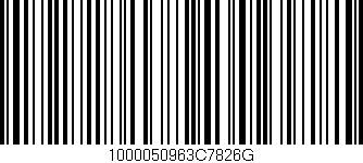 Código de barras (EAN, GTIN, SKU, ISBN): '1000050963C7826G'