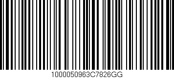 Código de barras (EAN, GTIN, SKU, ISBN): '1000050963C7826GG'