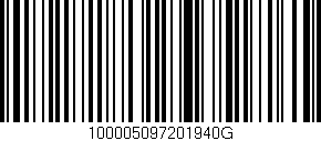 Código de barras (EAN, GTIN, SKU, ISBN): '100005097201940G'