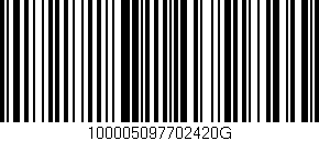 Código de barras (EAN, GTIN, SKU, ISBN): '100005097702420G'