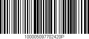 Código de barras (EAN, GTIN, SKU, ISBN): '100005097702420P'