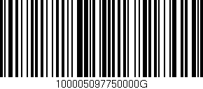 Código de barras (EAN, GTIN, SKU, ISBN): '100005097750000G'