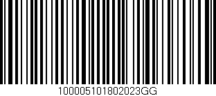 Código de barras (EAN, GTIN, SKU, ISBN): '100005101802023GG'