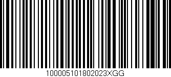 Código de barras (EAN, GTIN, SKU, ISBN): '100005101802023XGG'